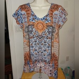 ONE WORLD Patterned Blouse
